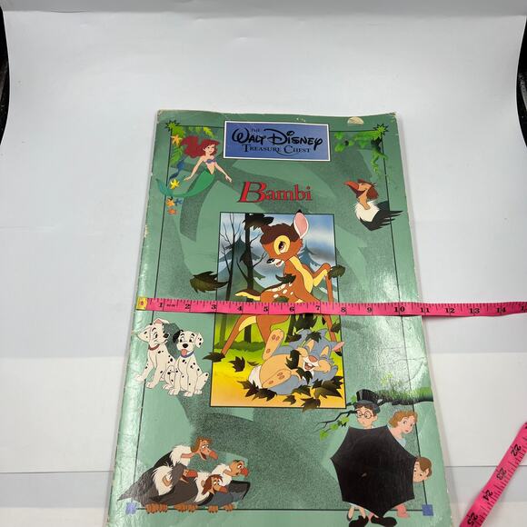 The Walt Disney Treasure Chest 1991 2 Oversized Books Jungle Book Bambi - Picture 3 of 14